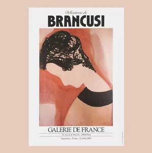 1985 Delicatesse de BRANCUSI CONSTANTIN art exhibition poster Galerie De France - Picture 1 of 5