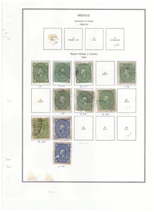 MEXIKO KLEINE SAMMLUNG HIDALGO UND ZIFFERN GEMISCHTER ZUSTAND YE22 - Bild 1 von 3