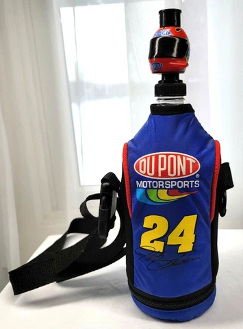 Jeff Gordon 24 NASCAR Water Bottle Insulated Carrier Helmet Dupont Motorsports Cover