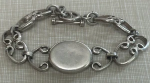 Vintage Sterling Silver Bracelet Engrave-able 34.6 Grams  7.5” - Picture 1 of 4