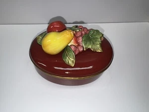 Fitz and Floyd Classics Renaissance Deko-Box mit Obstspitze - Handarbeit - Bild 1 von 5