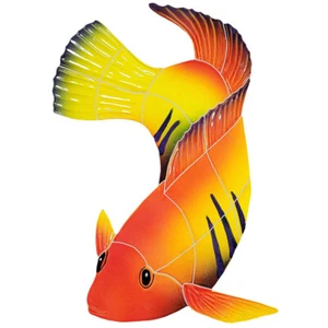 Ceramic Flame Angel Fish for Swimming Pool or Wall 14" or 8" - Free Shipping - Picture 1 of 6