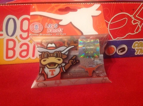 Texas Longhorns Logo NCAA Silly Bands BANDZ 20 Bracelets Per Pack New! Cover