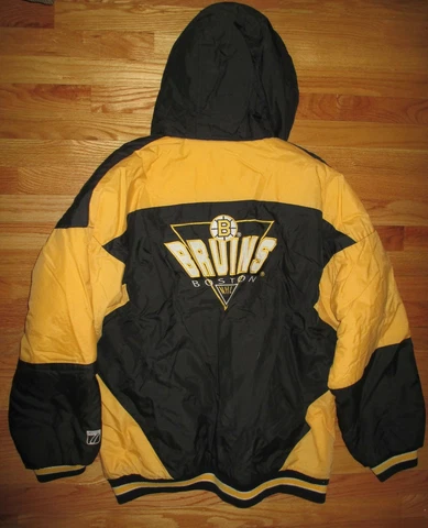 Vintage Logo 7 Label - BOSTON BRUINS Heavy Winter (LG) Jacket Cover