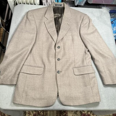 Blazer Gianfranco Ruffini Para Hombre 40R Marrón 100% Lana de Cordero 3 Botones Abrigo Deportivo Foto 1 de 4