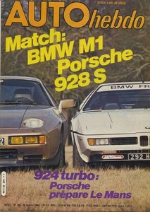 AUTO HEBDO Nr.204 28.02.1980 BMW M1 PORSCHE 928S PORSCHE 924 GTP - Bild 1 von 1