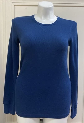 Jockey Shirt Waffle Hugging Comfort Long Sleeve Thermal Size Medium Blue - Image 1 of 4