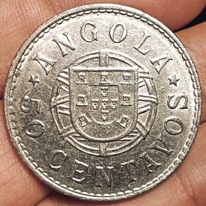 Moneda de 50 centavos de Angola portuguesa 1923 (¡aUNC!) - Imagen 1 de 2