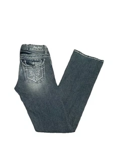 Guess Jeans Womens 28 Gray Daredevil Bootcut Stretch Pockets - Picture 1 of 10