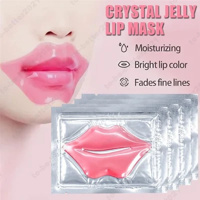 Collagen Pink Lip Mask Crystal Gel Masks Peel Off Moisturising Anti-Ageing Masks - Image 1 of 4