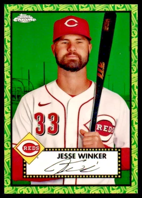2021 Topps Chrome Platinum Anniversary - Jesse Winker #354 Refractor /99 - Image 1 of 2