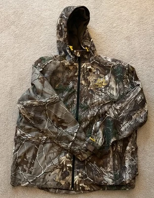 Realtree Xtra Scent-Factor Hooded Camo Jacket - Size Large - Scent Control - Image 1 of 4