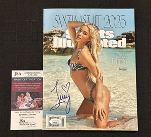 Livvy Dunne Signed 2025 Sports Illustrated Swim Autograph Magazine Heart Jsa COA - Picture 1 of 2