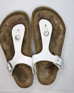 Birkenstock Sandalen weiß Gizeh Schuhe 36 L 5 - Bild 1 von 8
