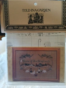 Erzählt im Garten STIMME EINES HIRTEN gezähltes Kreuzstichmuster 1995 - Bild 1 von 5