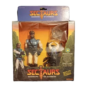 Figura de colección SECTAURS Warriors of Symbion MANTOR y RAPLOR NUEVA EN CAJA 1984 COLECO - Imagen 1 de 9