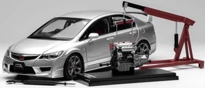 Honda Civic Type R (FD2) 2007 Late Version Silver 1/18 - M85405 MOTORHELIX - Imagen 1 de 4