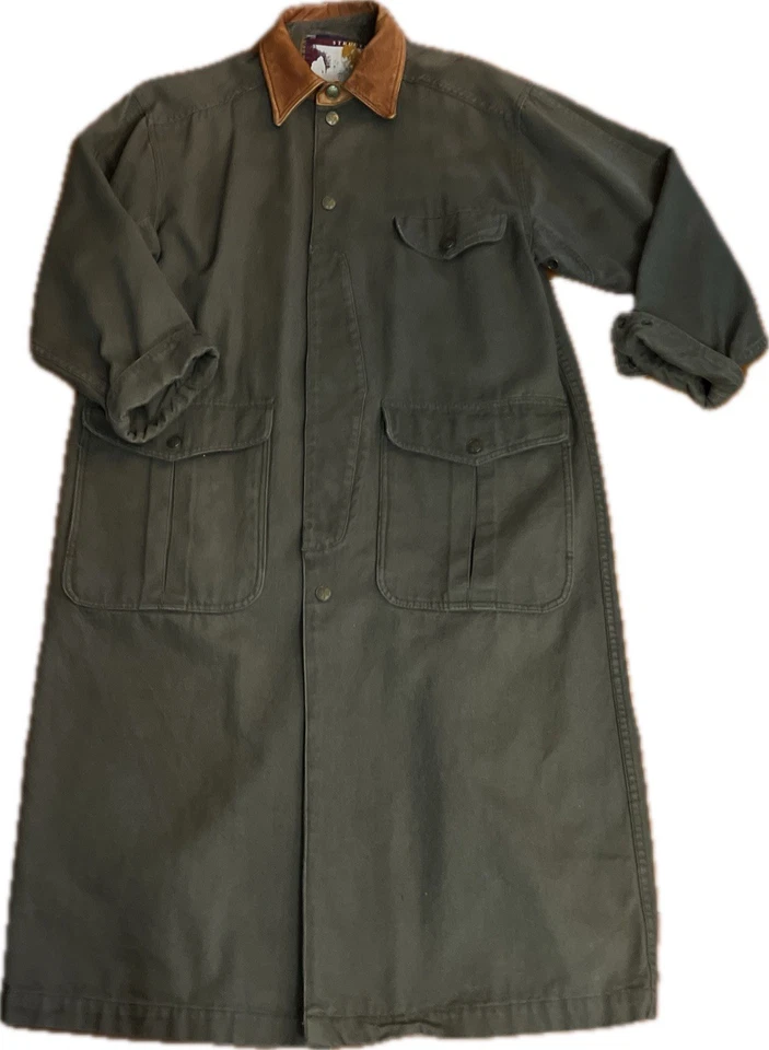 Structure Expedition Gear Duck Long Coat Jacket Men’s S Workwear Outdoor Green - Image 1 of 4