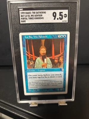 Portal Three Kingdoms Lu Su Wu Advisor rare SGC 9.5 Magic MTG P3K #47 - Image 1 of 2