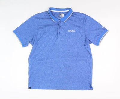Regatta Men's Blue Short Sleeve Polo Size L Casual - Image 1 of 4