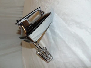 Vintage Hamilton Beach Scovill USA Electric Hand Mixer Chrome Black Model 103-4 - Bild 1 von 6