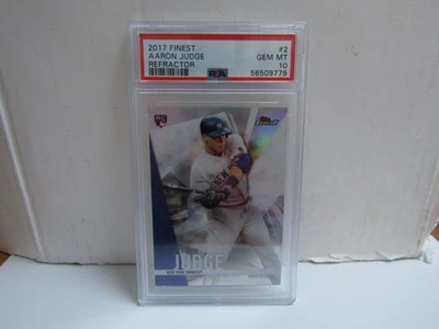 PSA 10 2017 Topps Finest #2 Aaron Judge Refractor RC Yankees - Image 1 of 2