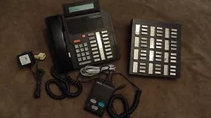 NORTEL Meridian NT4X44 M5216 Business Telephone LCD Display w/ NT4X34 36 Button - Picture 1 of 1