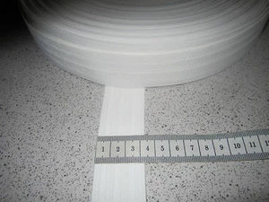 (1,42 € / m)  5 m Gummiband 3 cm Breit  Farbe: Weiß - Picture 1 of 1