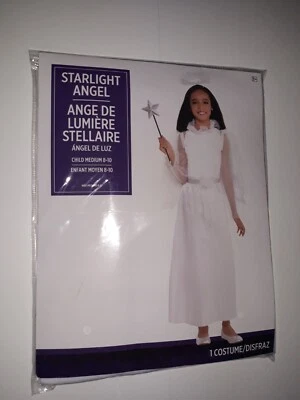 Disfraz Starlight Angel Niña Blanco Halloween Navidad Niño Mediano 8/10 NUEVO Foto 1 de 4