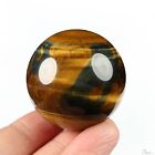 Gemstone 1.7" Blue & Gold Tiger's Eye Hand Carved Crystal Ball/Sphere, Healing