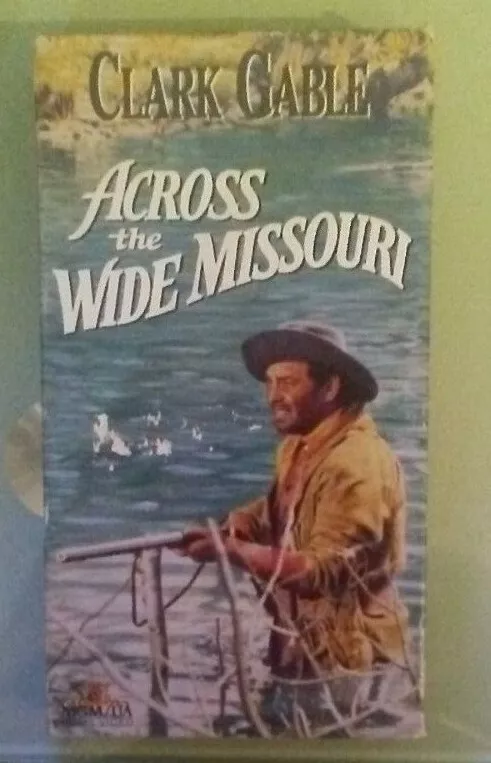 clark gable  ACROSS THE WIDE MISSOURI ricardo montalban  VHS VIDEOTAPE - Image 1 of 1