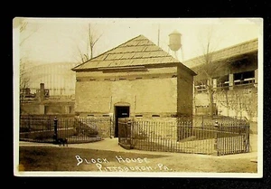 Block House Pittsburgh Pennsylvania RPPC Foto Real Postal De Colección Años 20 - Imagen 1 de 1