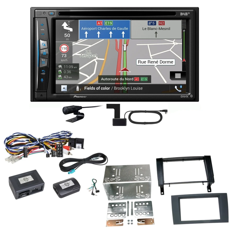 Pioneer AVIC-Z730DAB Navigation Bluetooth USB Einbauset für Mercedes SLK R171 - Bild 1 von 1