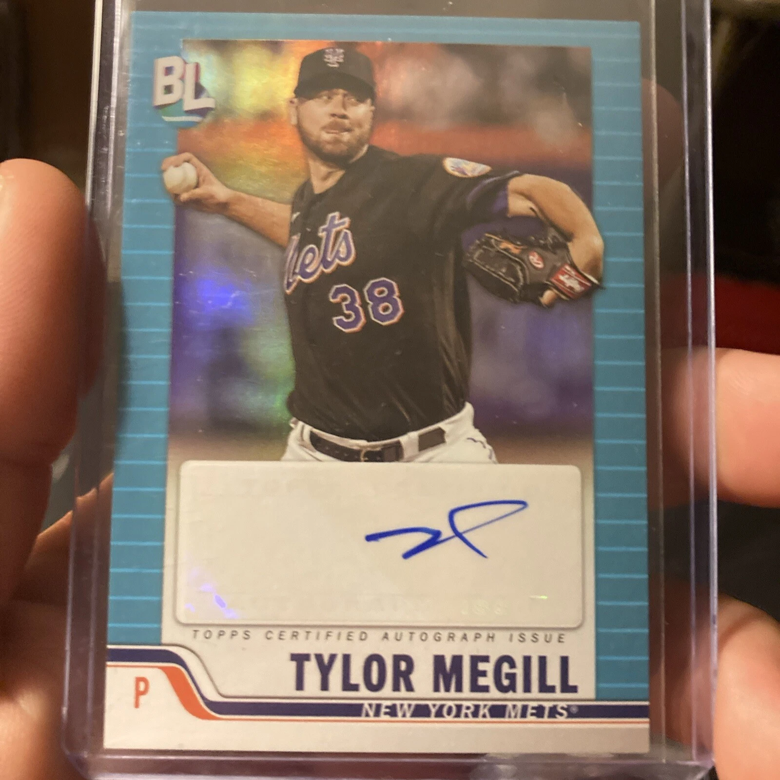 2023 Topps Big League Tylor Megill BLA-MEG Big Leaguer Autograph- NY Mets