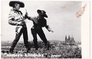 Foto-Karte Sisters Kludsky Cowboys Prag CSSR Zirkus Varieté Czechoslovakia - Bild 1 von 2