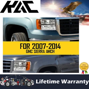 Conjunto de faros para GMC 2007-2013 Sierra 1500 2007-2014 Sierra 2500 HD - Imagen 1 de 10
