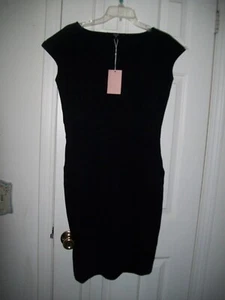Women's Size S Black Ultra Stretch Cap Sleeve Dress NEW by Quince - Picture 1 of 3