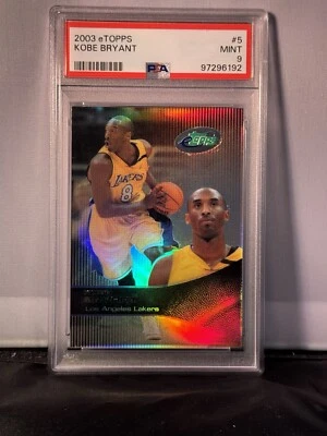 KOBE BRYANT 2003 eTopps # 5 PSA 9 MINT - Rare Short Print - Lakers - Image 1 of 2