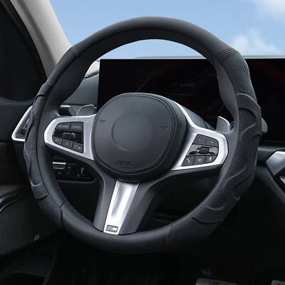 For Dodge Luxury Diameter Leather Car Auto 3/4 Steering Wheel Cover Protector Foto 1 de 4