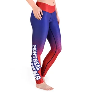 KLEW NHL Women's Montreal Canadiens Gradient Print Leggings - Picture 1 of 8