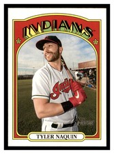 2021 Topps Heritage #56 TYLER NAQUIN Cleveland Indians