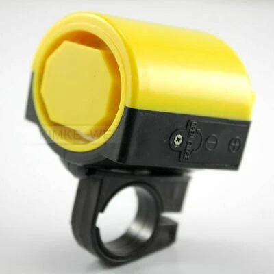 Mini Electronic Bicycle Bike Cycling Loud Horn Yellow - Imagen 1 de 4