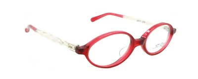 Nuevo Auténtico J.F.Rey J411 274 Francia Vintage Rojo Ovalado Plástico Monturas Foto 1 de 4