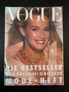 VOGUE Magazine Deutsch 9/1987 Cover: Estelle Lefébure, Photo: Eric Boman - Bild 1 von 2