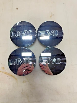 2004-2013 GMC Yukon Sierra 1500 20" Wheel 4 Chrome Center Caps 9595759 OEM - Image 1 of 4