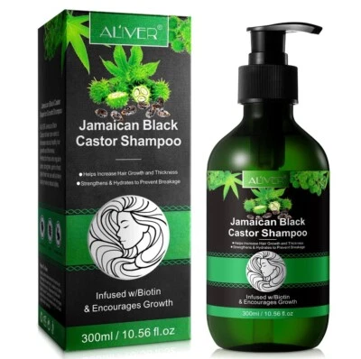 ALIVER JAMAICAN BLACK CASTOR OIL Jamaikanisches schwarzes Rizinusöl Shampoo fördert das Haarwachstum stärkt Haar und Kopfhaut