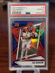 Joe Burrow 2021 Rookies & Stars True Blue #/49 PSA 10 Gem Mint #18 Bengals - Bild 1 von 4