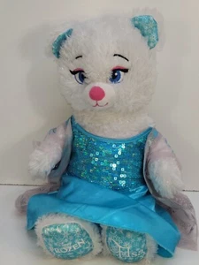 BUILD A BEAR DISNEY FROZEN PRINCESS ELSA W DRESS STUFFED ANIMAL PLUSH TOY BABW - Picture 1 of 4