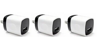 3x 1A USB Power Adapter AC Home Wall Charger US Plug FOR iPod classic nano Touch - Image 1 of 3