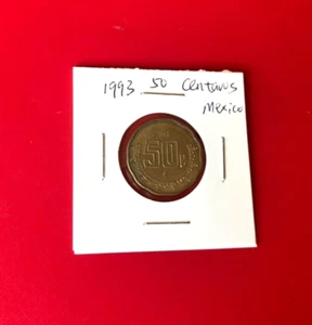 1993 Mexico 50 Centavos Coin - Nice World Coin !!! - Picture 1 of 2